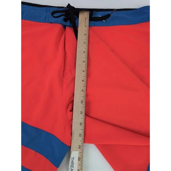 Hurley‎ Phantom Board Shorts Mens 36 Orange Blue Quick Dry Swim Beach Surf - Picture 9 of 10